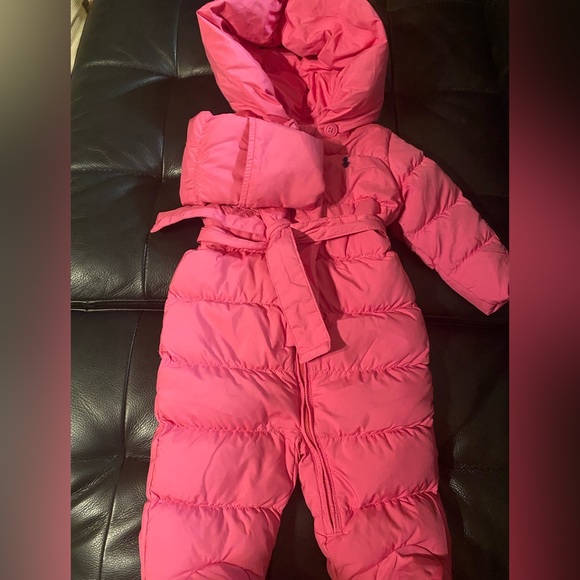Pink Ralph Lauren 6m snowsuit bunting - Picture 4 of 6